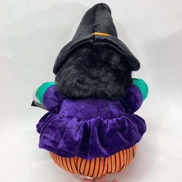 VINTAGE 1994 Dandee Velour Witch Halloween Plush Stuffed Animal Soft Expressions - Picture 4 of 9